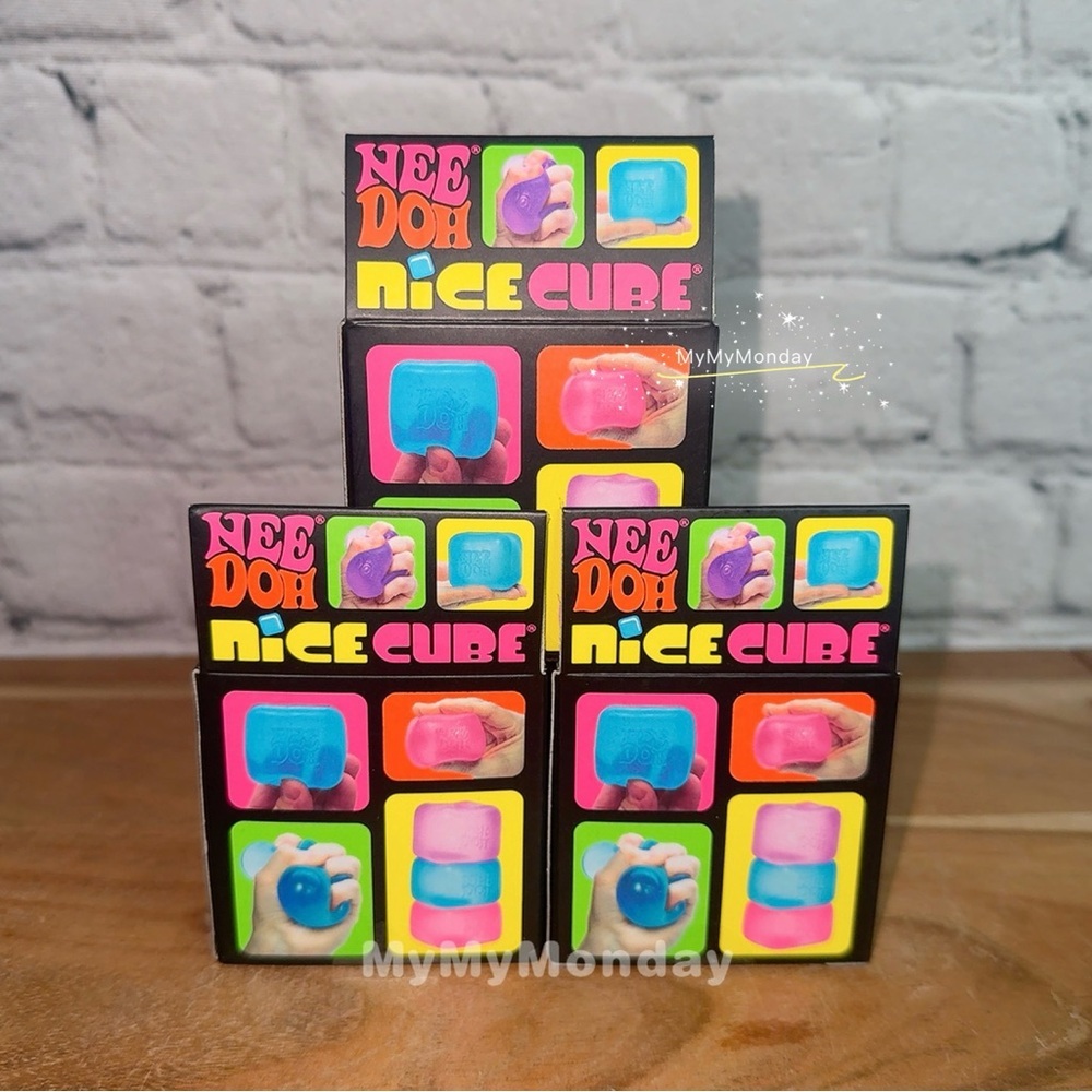 NeeDoh Nice Cube Squishy Set of 3 - Picture 2 of 3
